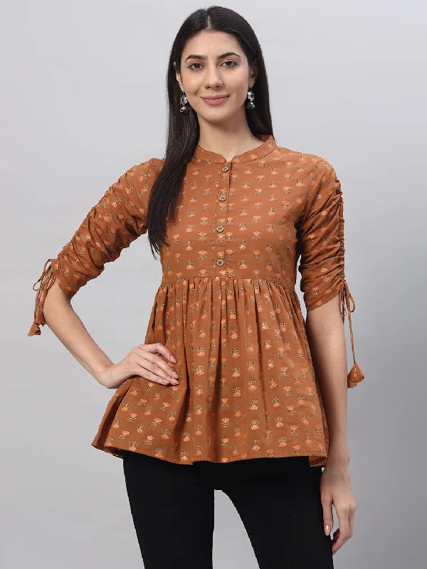 Cotton Printed Regular Top Youthful Women's Anime - inspired