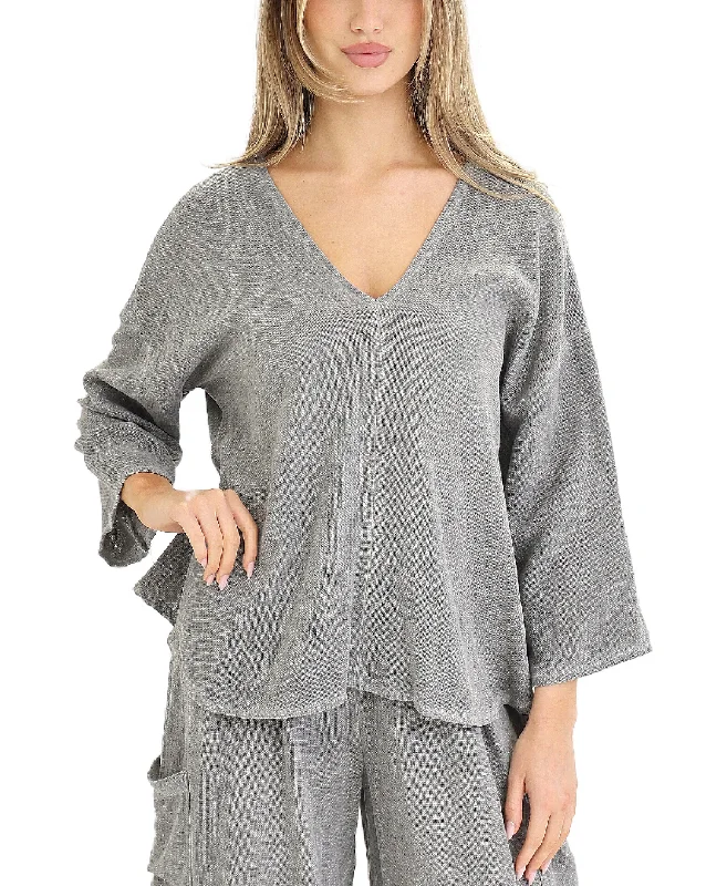 Linen & Cotton Combo Top Street