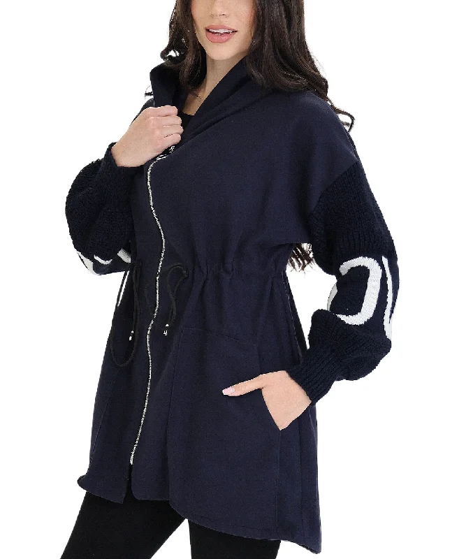 "Love" Sweater Jacket w/ Hood Cool Women's Skate