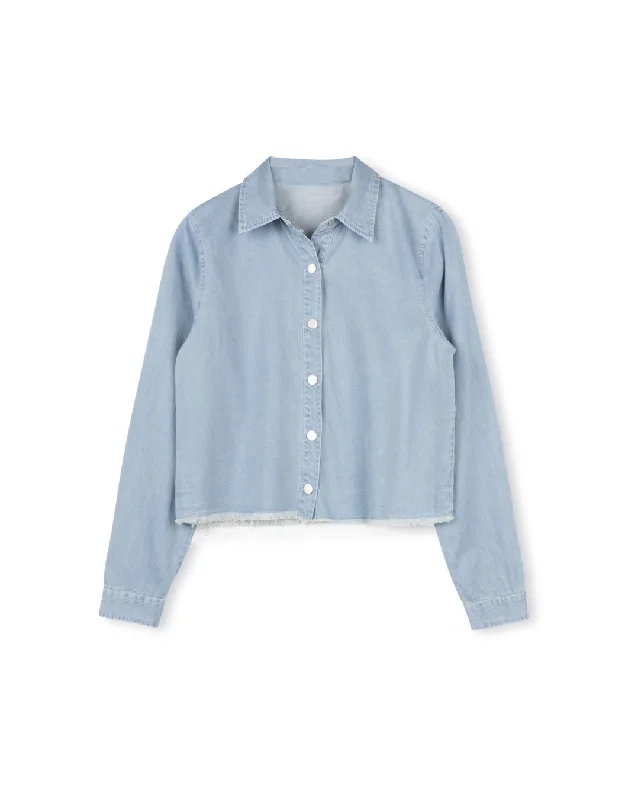 Amelia Chambrey Blouse Elegant Women's 