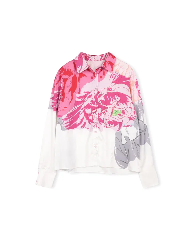 Bayle Floral Blouse Sleek Women's Metallic
