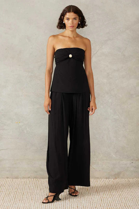 Marseille Strapless Top Earthy Women's Hemp - based