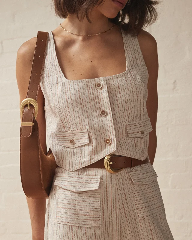 Marci Vest Classic Women's Pin - striped