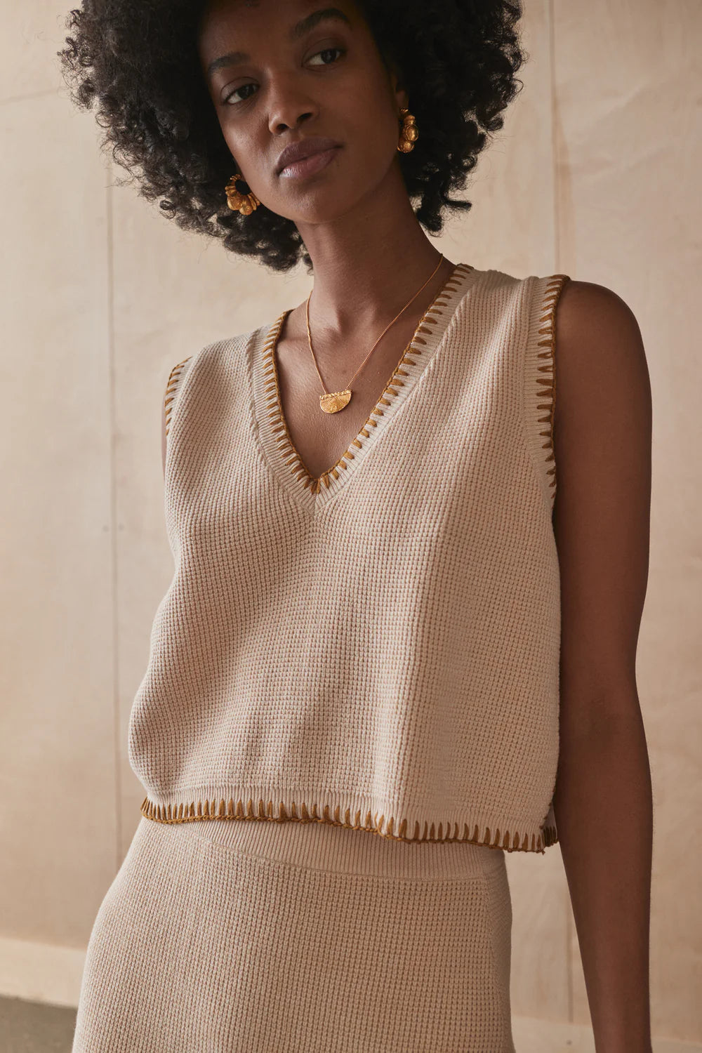 The Bronwynne Knit Vest Tough Women's Military - inspired