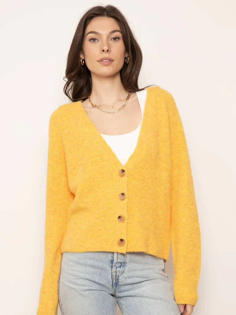 Hugo Cardigan - Yellow Sleek Women's 