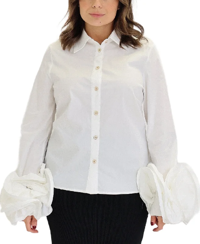 Blouse w/ Ruffle Sleeves Bold Women's Statement