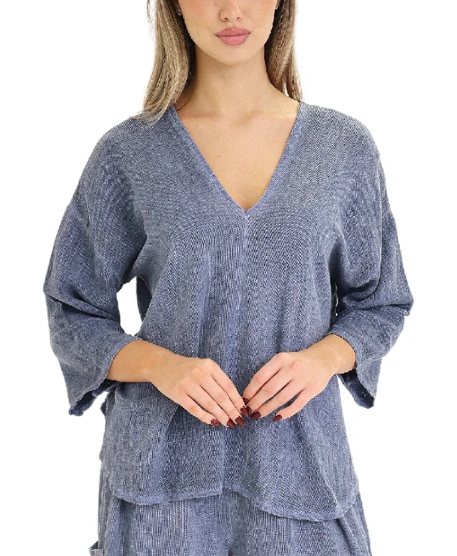 Linen & Cotton Combo Top Compression
