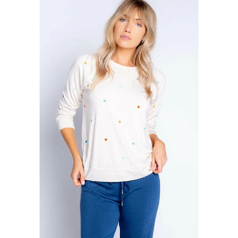 Retro Hearts Lounge Top Country