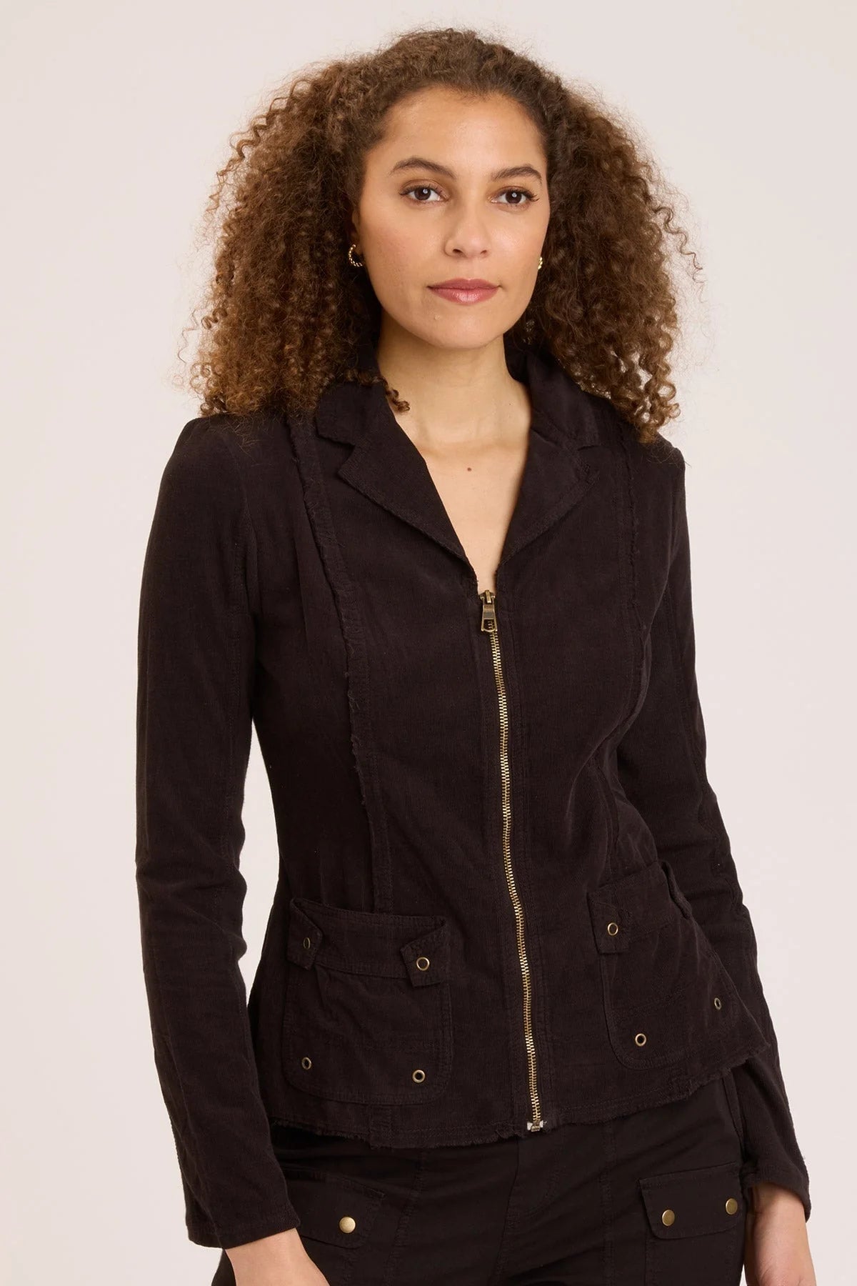 Cord Raphael Blazer - Black Earthy Women's Hemp - based