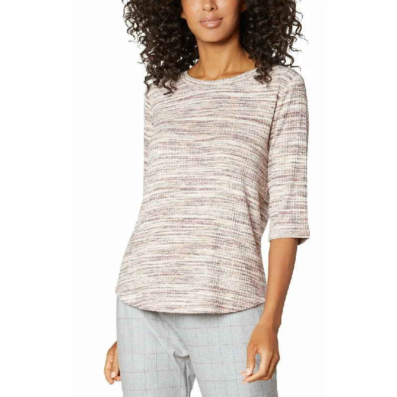 Elbow Sleeve Knit Top Classic Women's Tweed