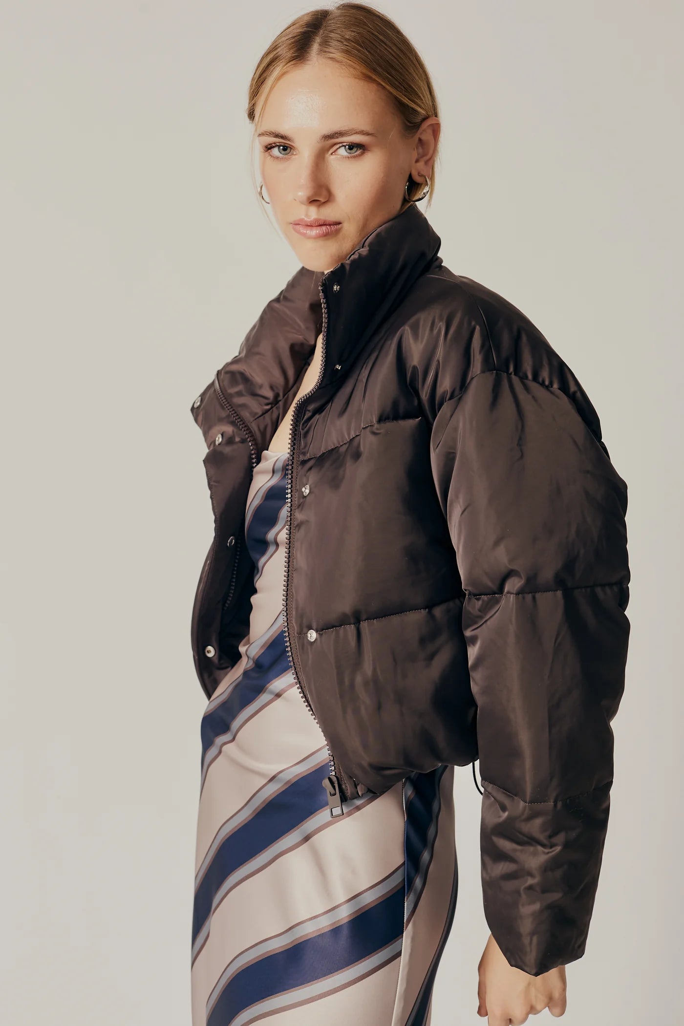 Cornus Puffer Jacket - Chocolate Rugged Women's Outdoor 