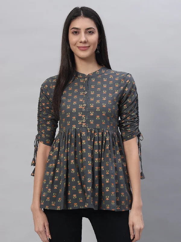 Cotton Printed Regular Top Dapper Women's 1920S