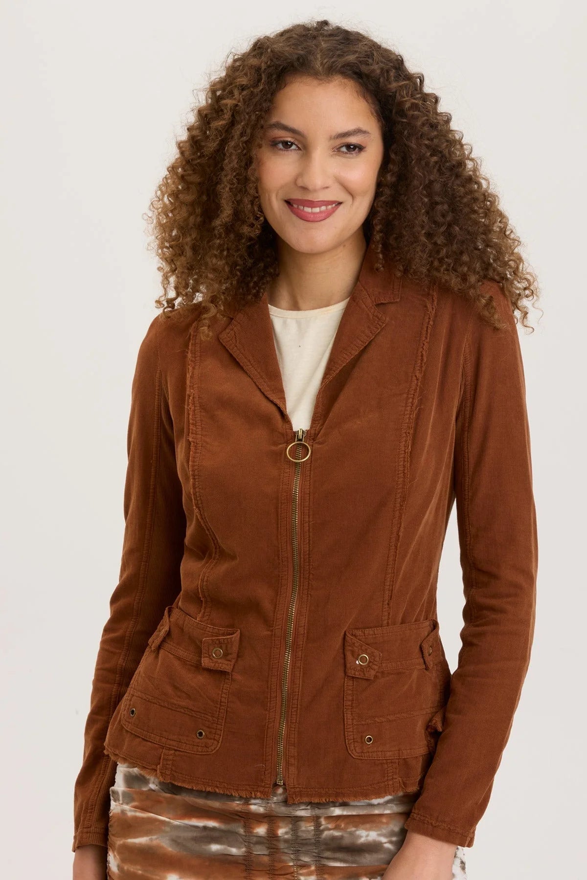 Cord Raphael Blazer - Russet Pigment Athletic Women's 