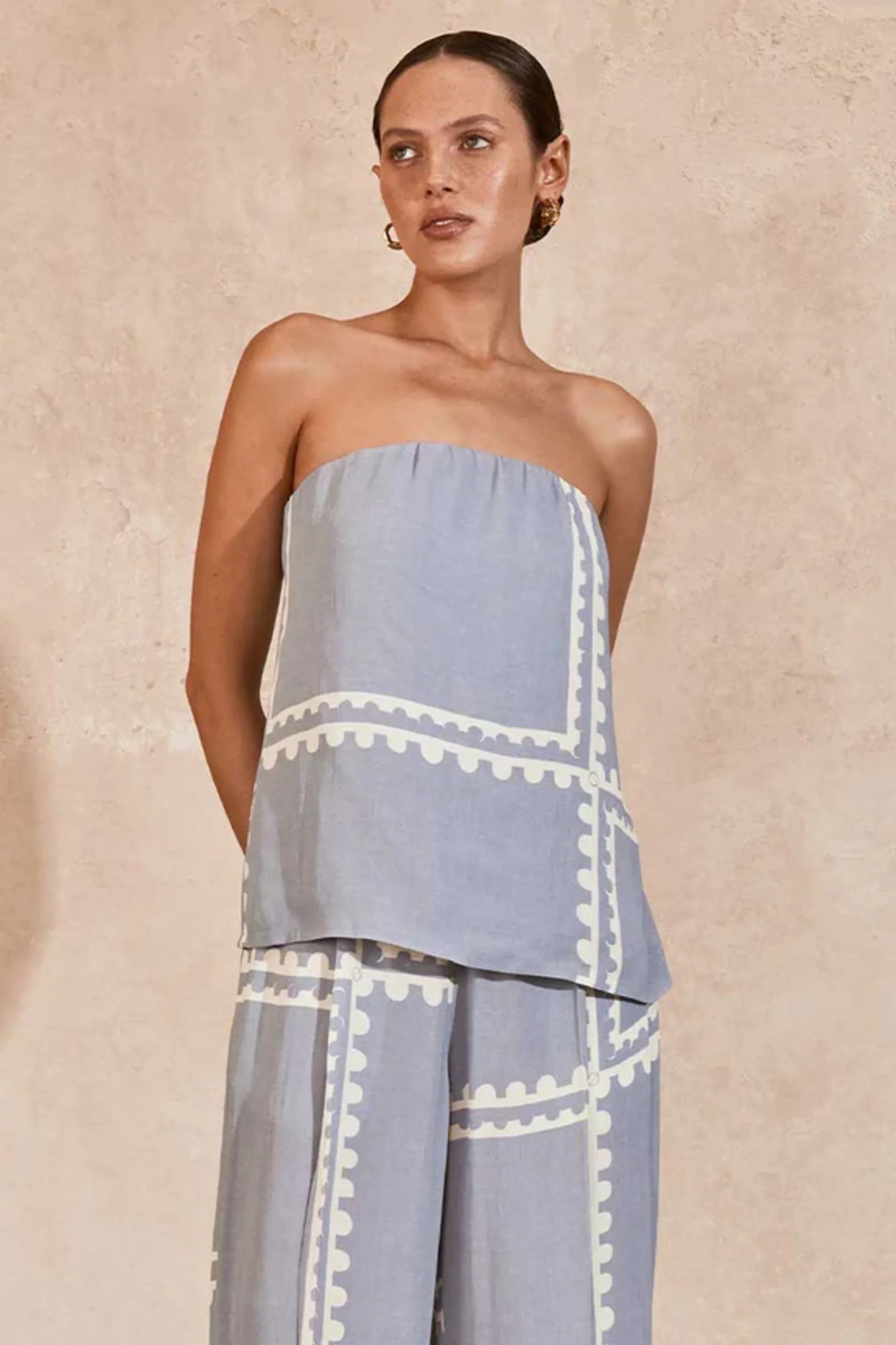 Serape Strapless Top Hip Women's Urban