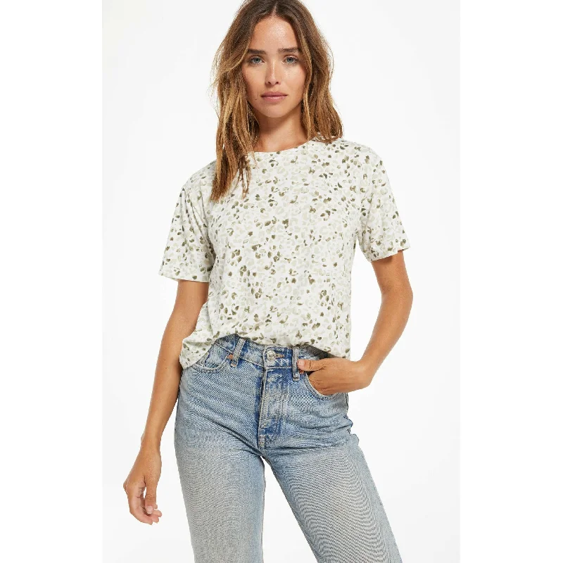 Easy Painted Leo Tee Practical Women's Quick - dry