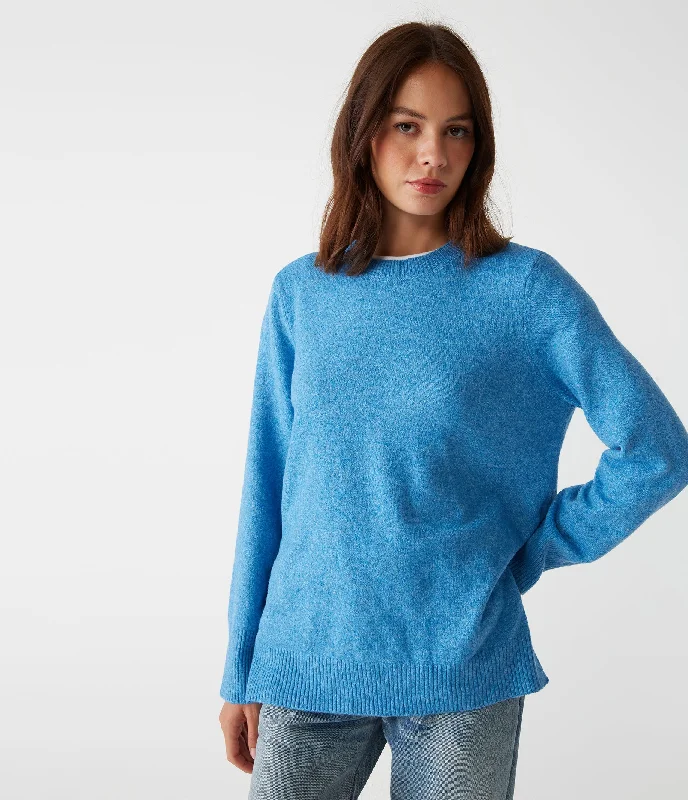 Imogen Crew Neck Sweater - Sky purpose