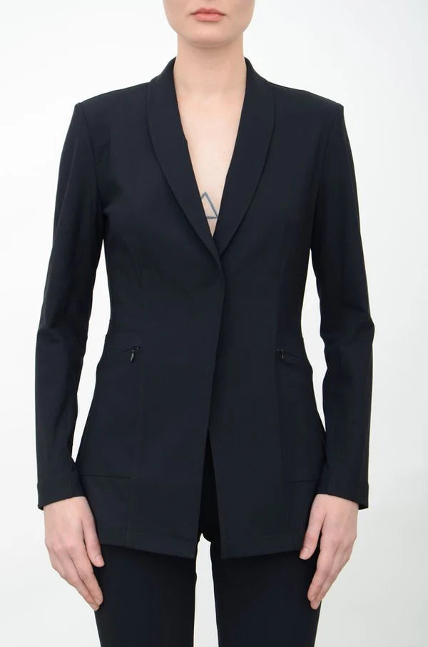 Valbella Tech Stretch Blazer - Black purpose