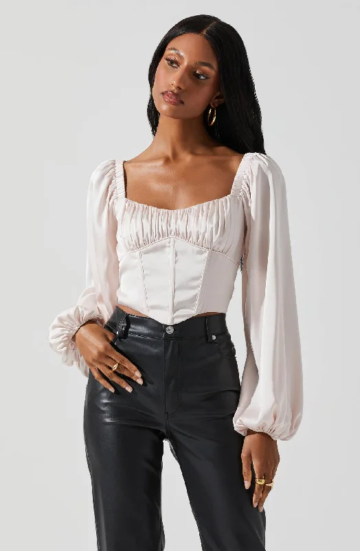 Penny Top Sleek Women's Metallic