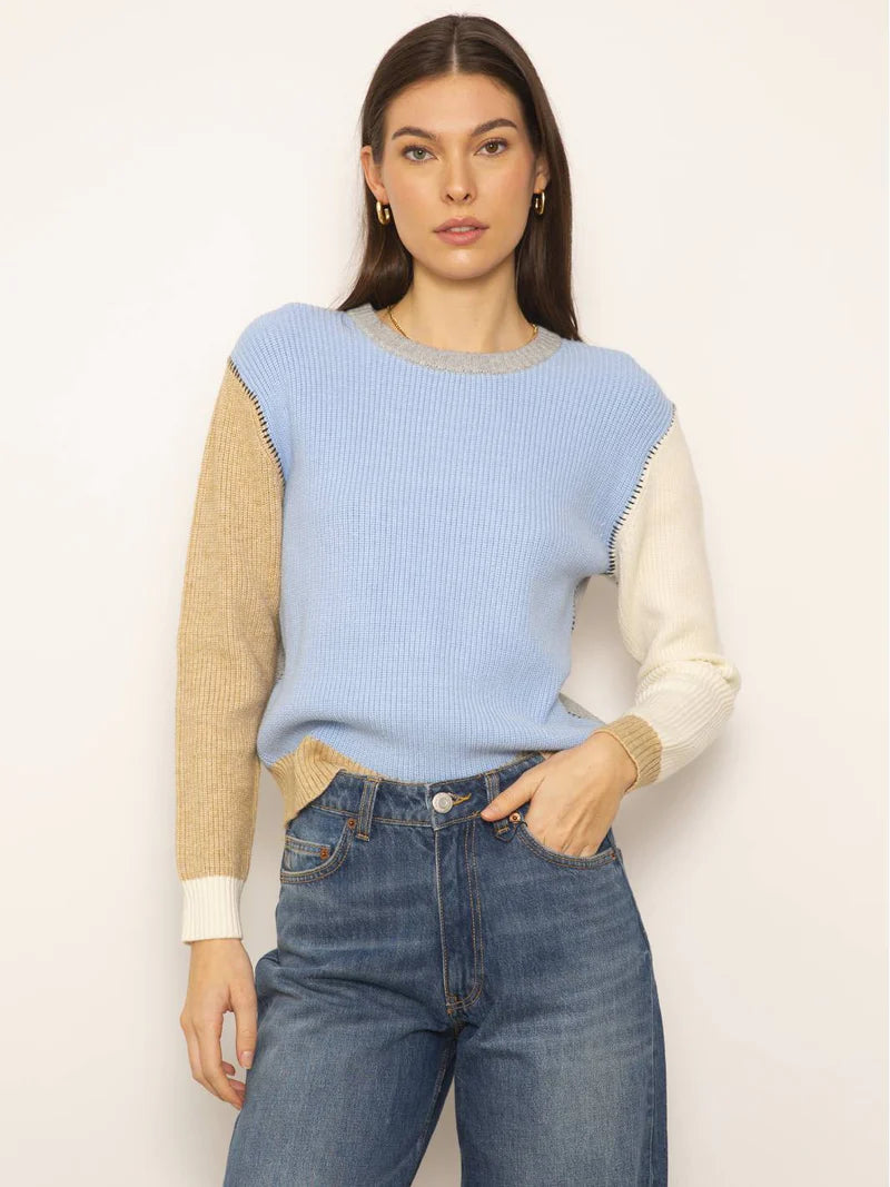 Casey Colorblock Crew - Blue Multi garde