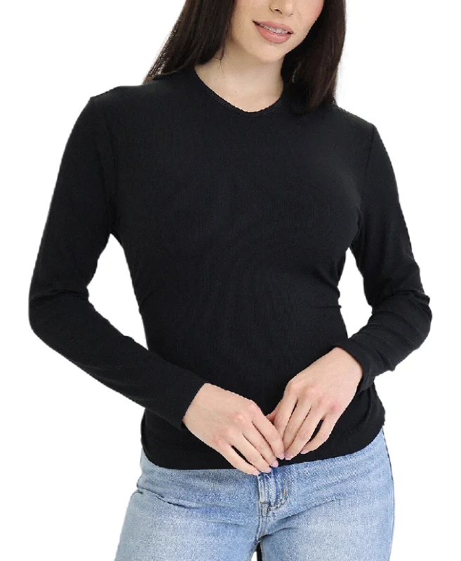 Knit Top w/ Tie Polished Women's Silk