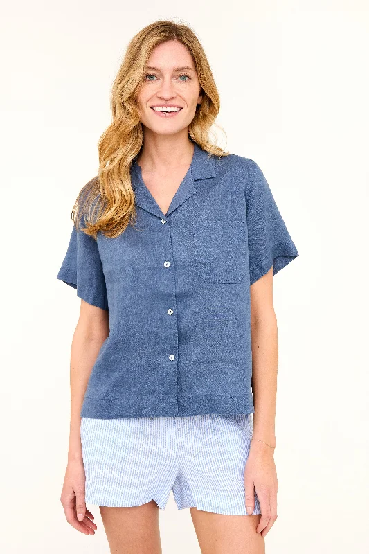 Maddie Camp Shirt - Vintage Indigo Refined Women's Velvet