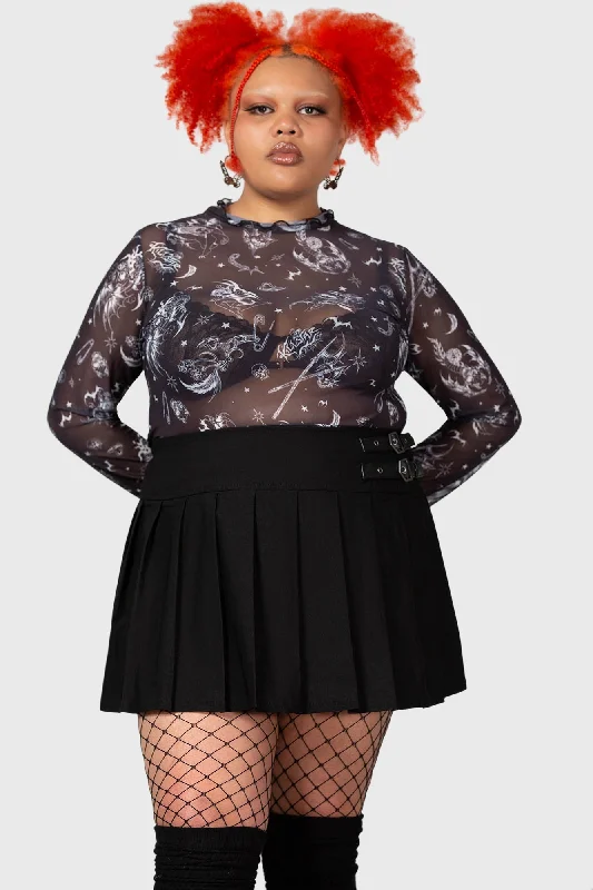 Dazed Skull Crop Top [PLUS] Vintage Women's 1970S 