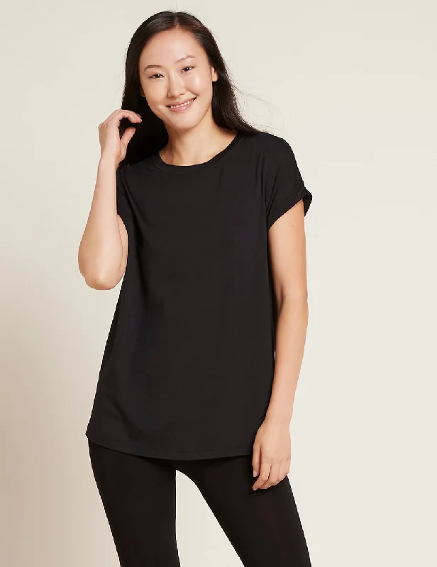 Downtime Lounge Top - Black Luxurious Women's High -  end