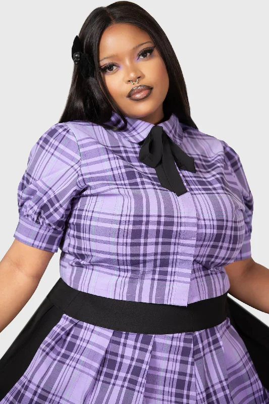 Hayee Ribbon Shirt [PLUS] Sharp Women's Italian