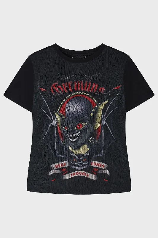 Here Comes Trouble Fitted T Shirt [PLUS] Street