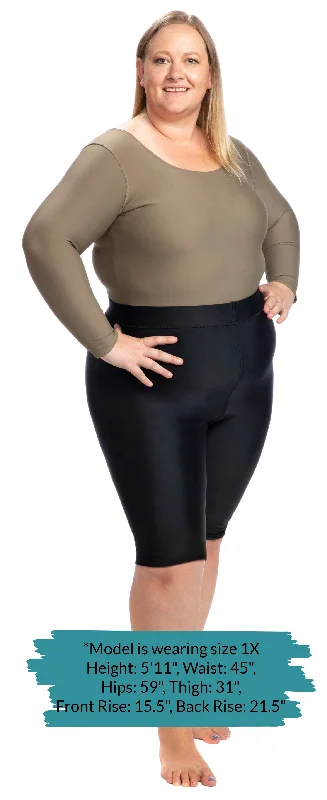 Style 614L, High Waist Compression Shorts -  Layer with Stockings Refined Women's Hand - crafted