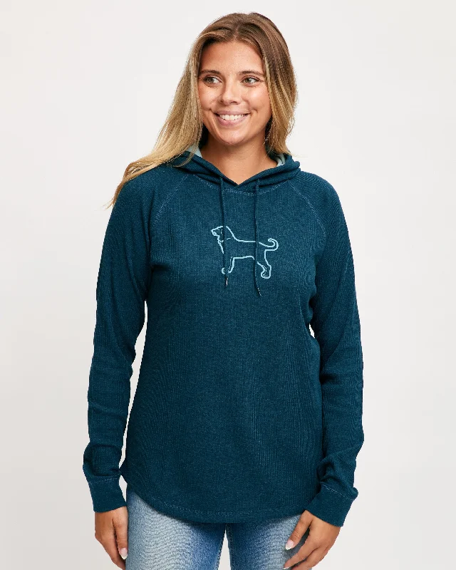 Ladies Dukes Thermal Hoodie Dapper Women's 1920S