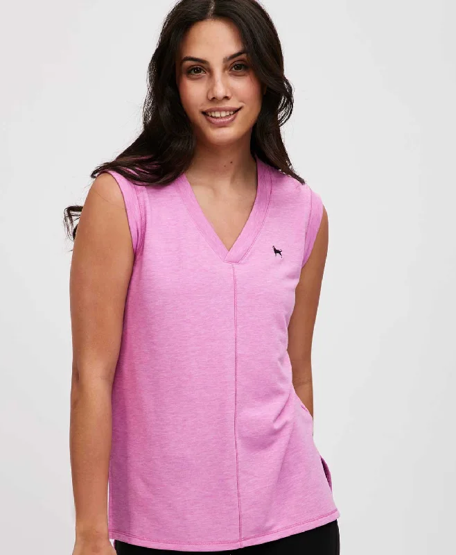Ladies Tarpaulin Short Sleeve Tunic Monochromatic Office Style
