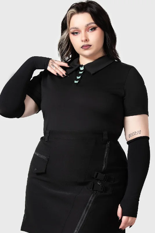 Lil Vampurr Collar Top [PLUS] Relaxed Women's Beachy
