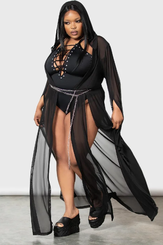 Mabel's Mayhem Mesh Cover Up [PLUS] Cozy Women's Winter