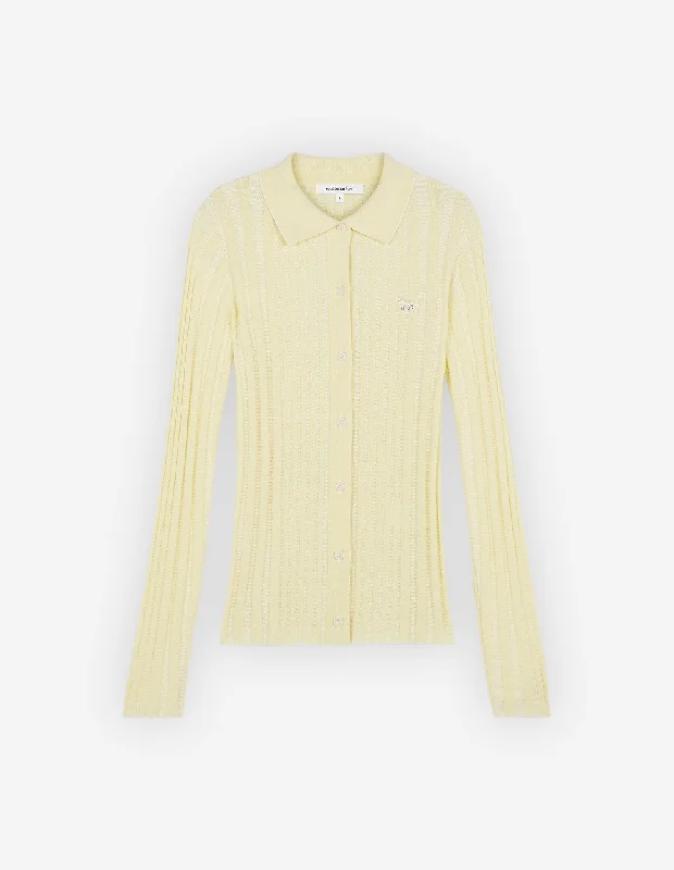 Baby Fox Patch Knitted Shirt Lemonade Cashmere