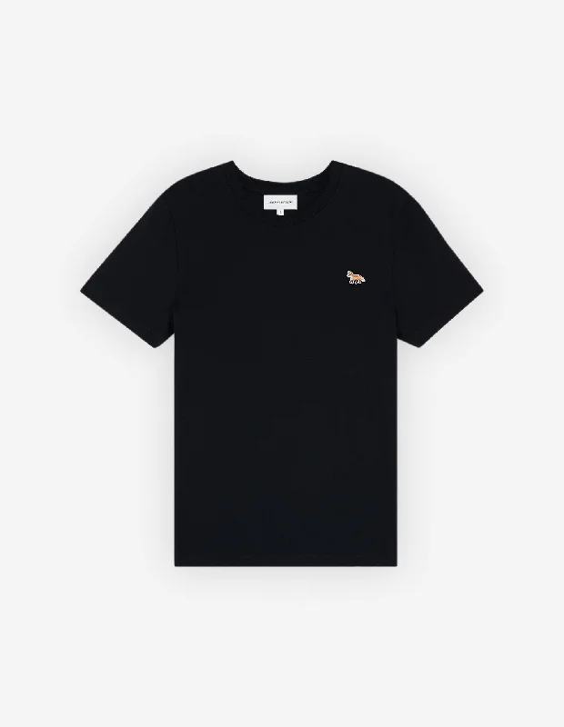 Women's Baby Fox Patch Regular Tee Shirt Black Gym