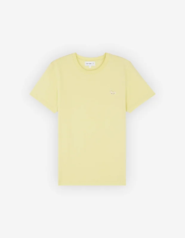 Women's Baby Fox Patch Regular Tee-shirt Chalk Yellow Practical Women's Quick - dry