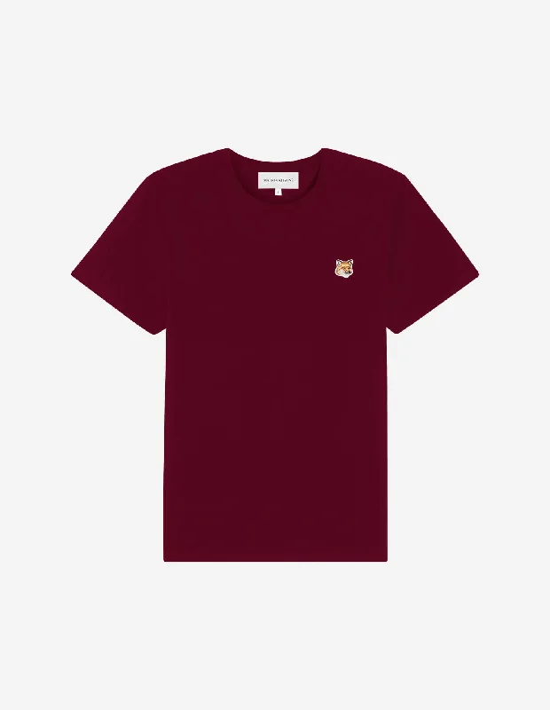 Women's Fox Head Patch Regular Tee Shirt Brick Red Relaxed Women's 