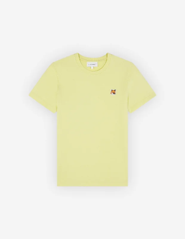 Women's Fox Head Patch Regular Tee Shirt Chalk Yellow purpose