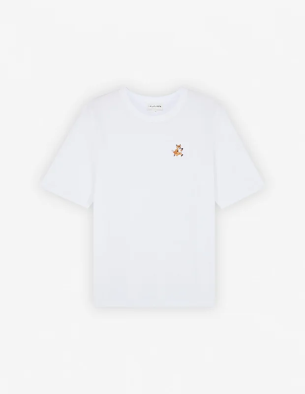 Women's Speedy Fox Patch Comfort Tee-shirt White Adventure