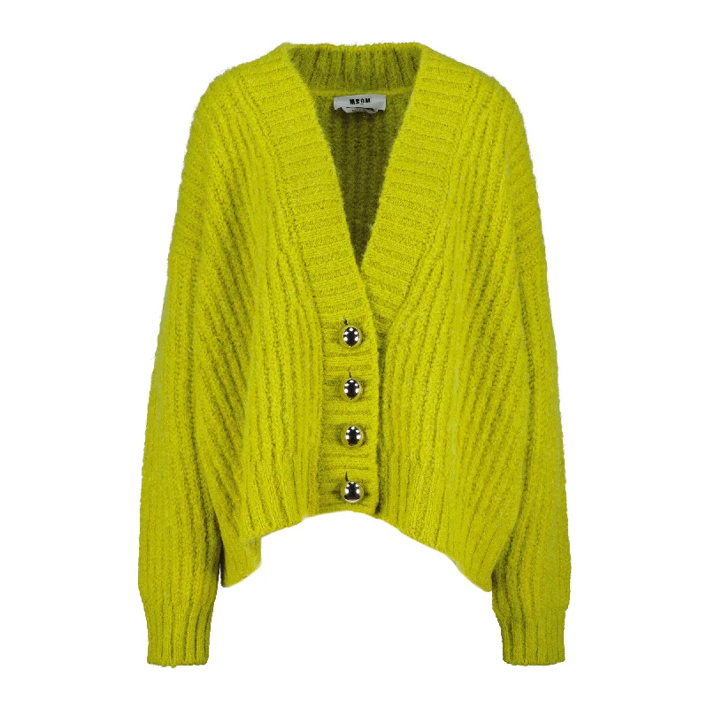Msgm Maglia/Sweater Yellow Youthful Women's Anime - inspired