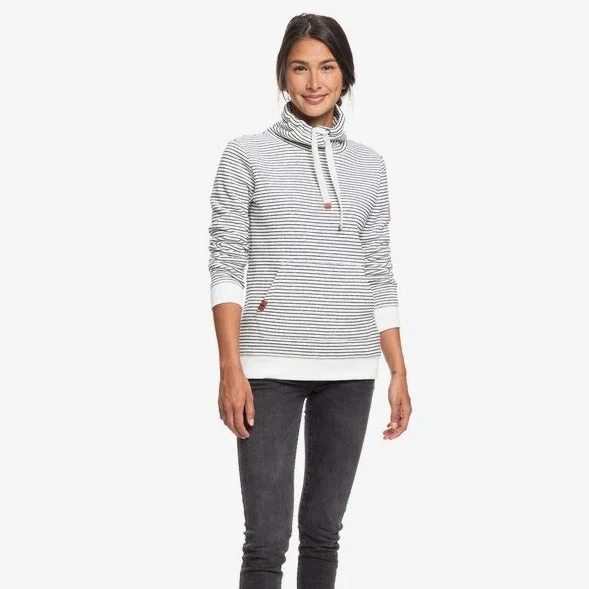 Roxy Worlds Away Funnel Neck Sweatshirt Cozy Women's Sherpa - lined