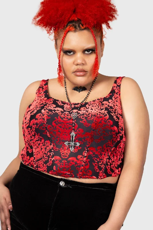 Snarl Corset Top [PLUS] Athletic Women's High - 