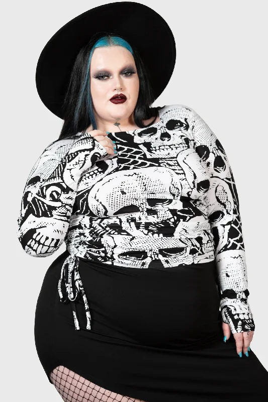 Unhappy Haunting Top [PLUS] Dynamic Women's High - energy