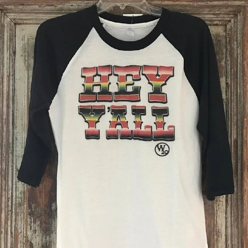 West 20 Saddle Co. Hey Y'all Baseball Tee