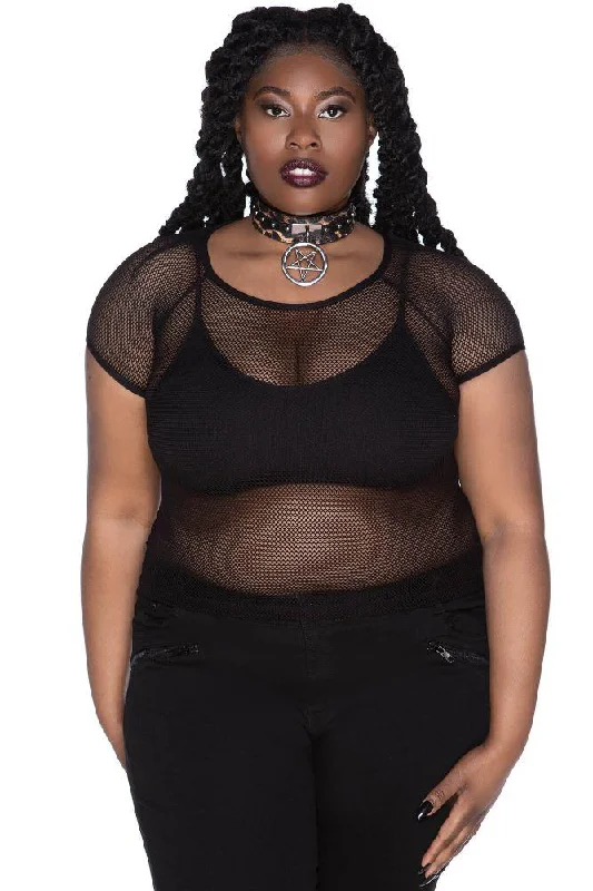 Wildchild Fishnet Top [B] [PLUS] Dapper Women's 1920S