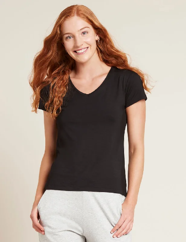 Women's V-Neck T-Shirt - Black Bohemian Women's Free