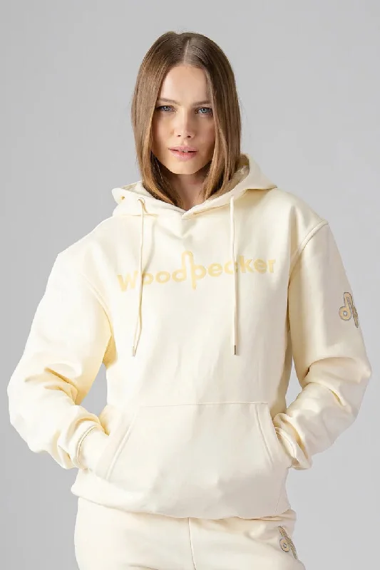 Unisex Cotton Hoodie - Cream Scandinavian