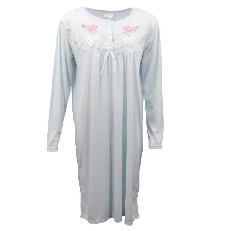 100% Cotton Women Nightie Night Gown Pajamas Pyjamas Winter Sleepwear PJs Dress, Blue, 16 Sporty Women's Tennis 100% Cotton Women Nightie Night Gown Pajamas Pyjamas Winter Sleepwear PJs Dress, Blue, 16 Sporty Women's Tennis