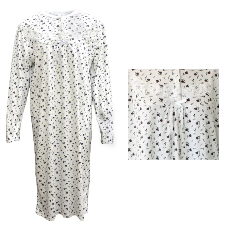 100% Cotton Women Nightie Night Gown Pajamas Pyjamas Winter Sleepwear PJs Dress, Purple Flowers, 20 Earthy Women's Hemp - based 100% Cotton Women Nightie Night Gown Pajamas Pyjamas Winter Sleepwear PJs Dress, Purple Flowers, 20 Earthy Women's Hemp - based
